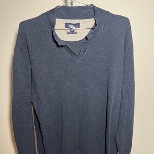 johnnie-O Men's Blue V-Neck Sweater